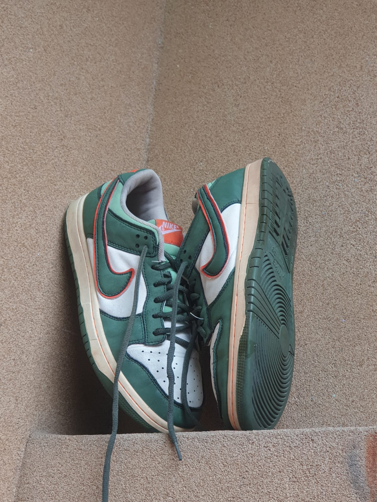 NIKE SB DUNK LOW PRO GREEN WHITE ORANGE πΏ