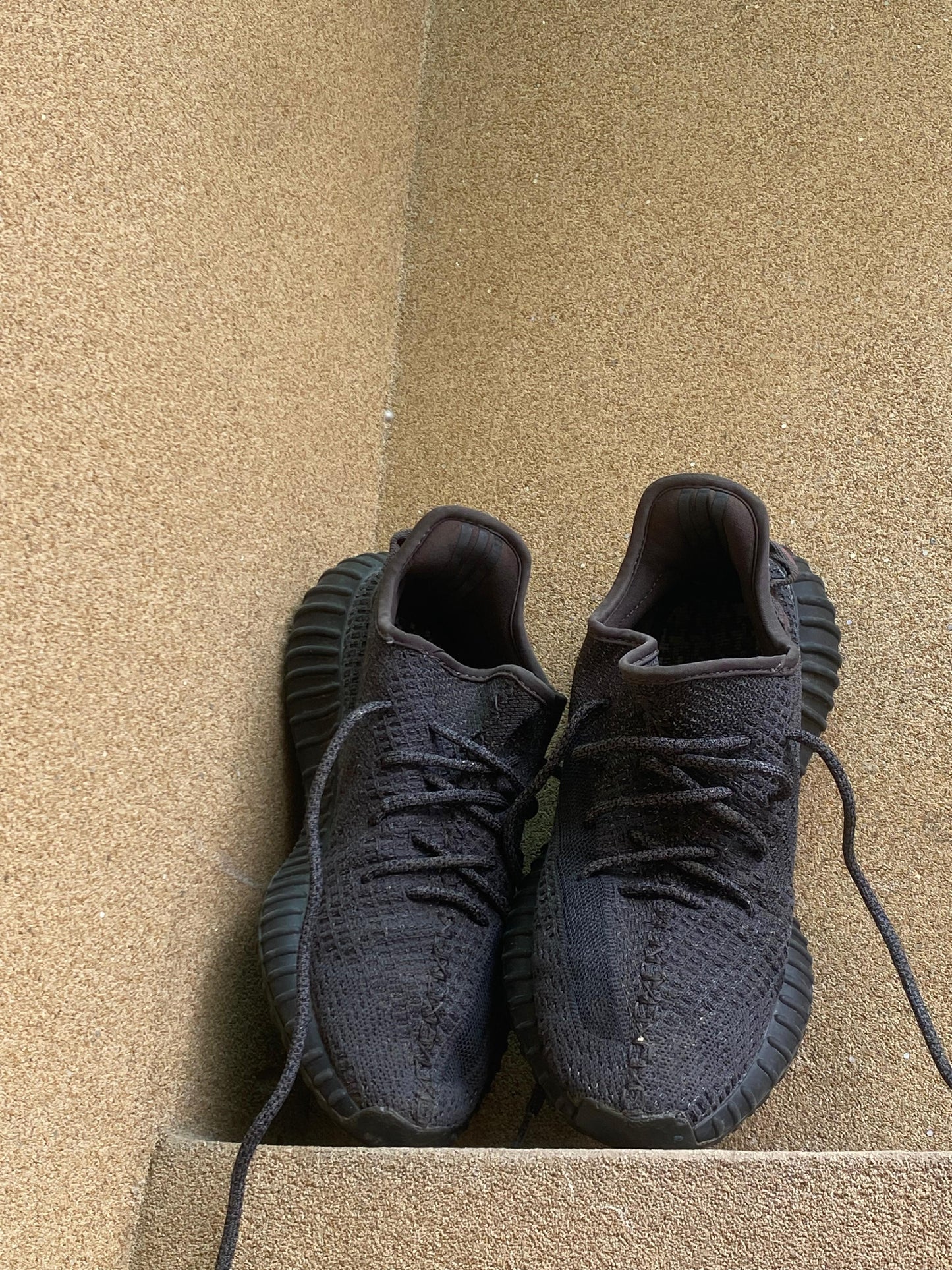 ADIDAS 350 BOOST BLACK GLOW β‘