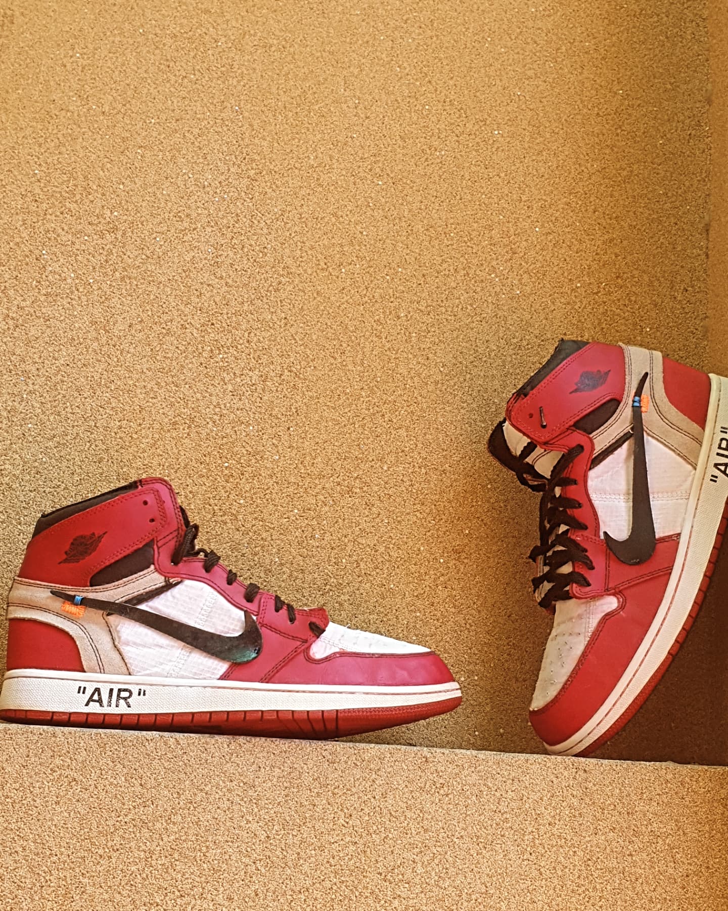 ๏ปฟNIKE AIR JORDAN 1 RETRO HIGH OFF WHITE CHICAGO ๐จ PK 10 11