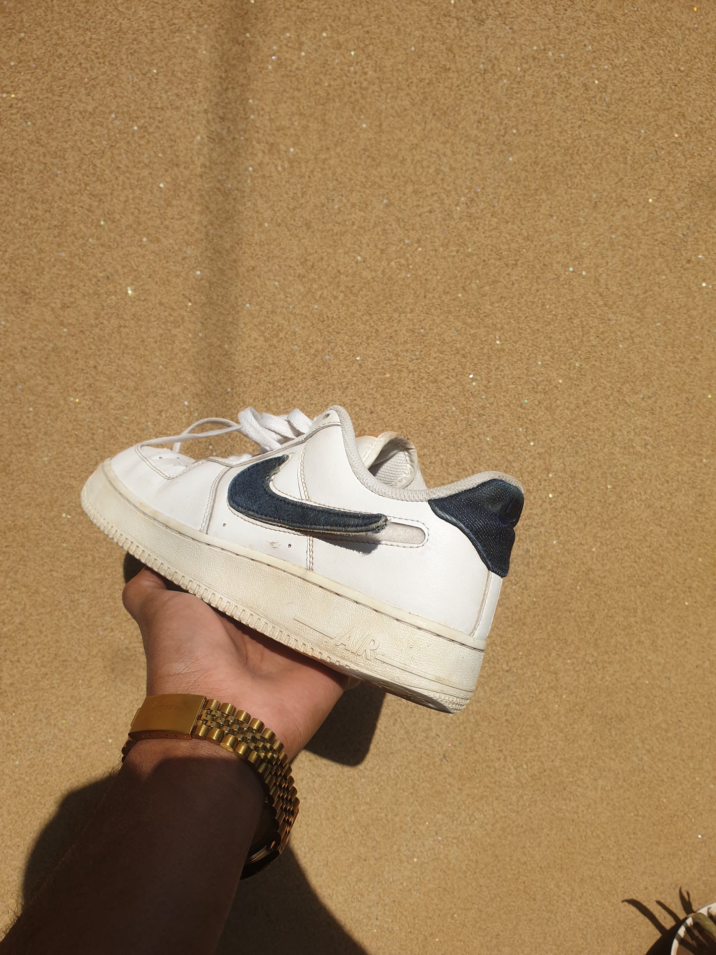NIKE AF1 MIDNIGHT NAVY REMOVABLE CHIP ADDITION πΏ