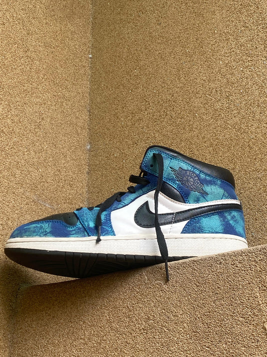 AIR JORDAN 1 MID RETRO HI TIE 💙 PK 6 7