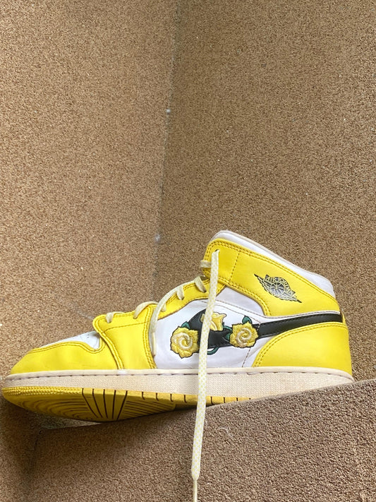 NIKE JORDAN 1 MID SE GS ROSE 🌼 PK 7