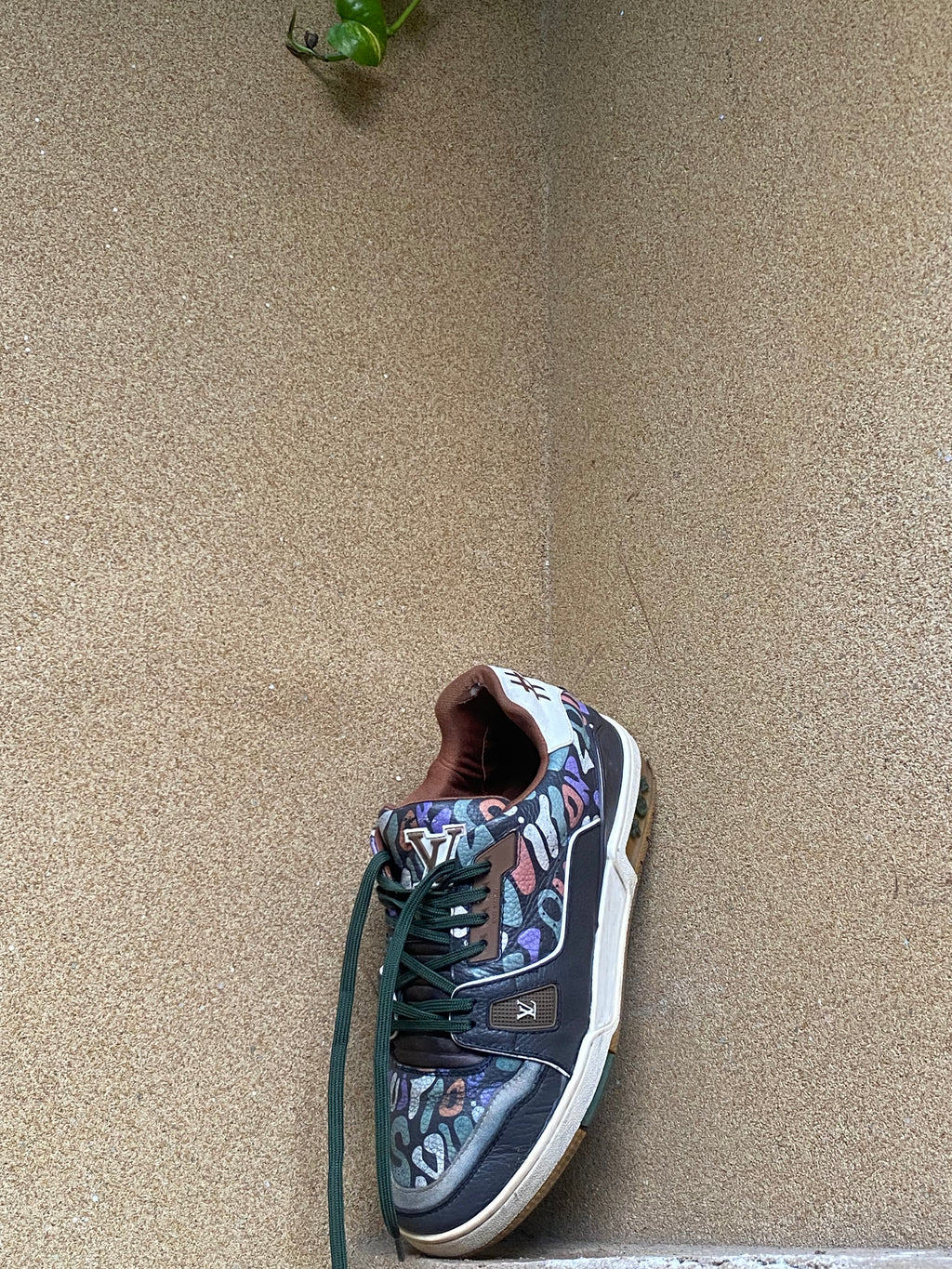 LOUIS VUITTON TRAINER KHAKHI CAMO💎