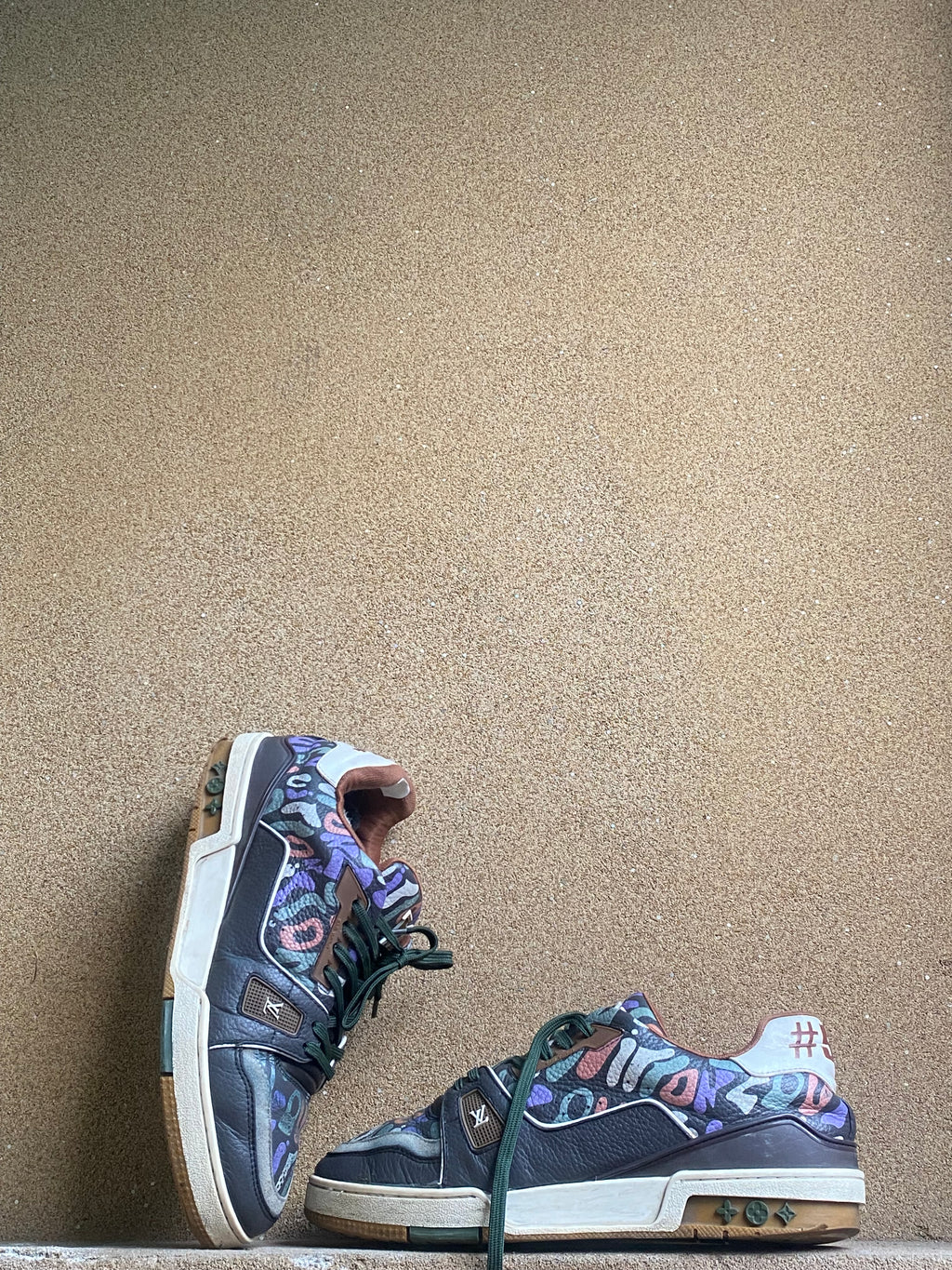 LOUIS VUITTON TRAINER KHAKHI CAMO💎