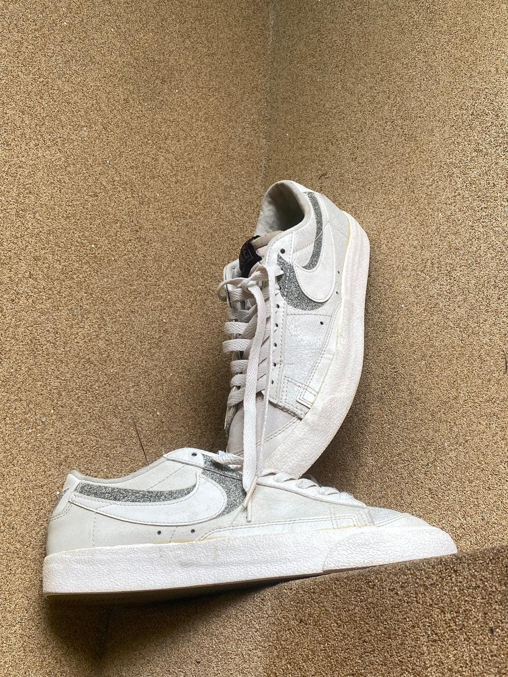 NIKE BLAZER 77 PREMIUM DOUBLE SWOOSH PHANTOM - GHOST 🐉