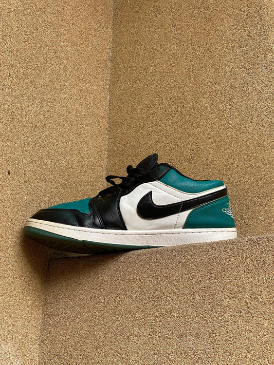 Nike Air Jordan 1 Low White Black Mystic Green
