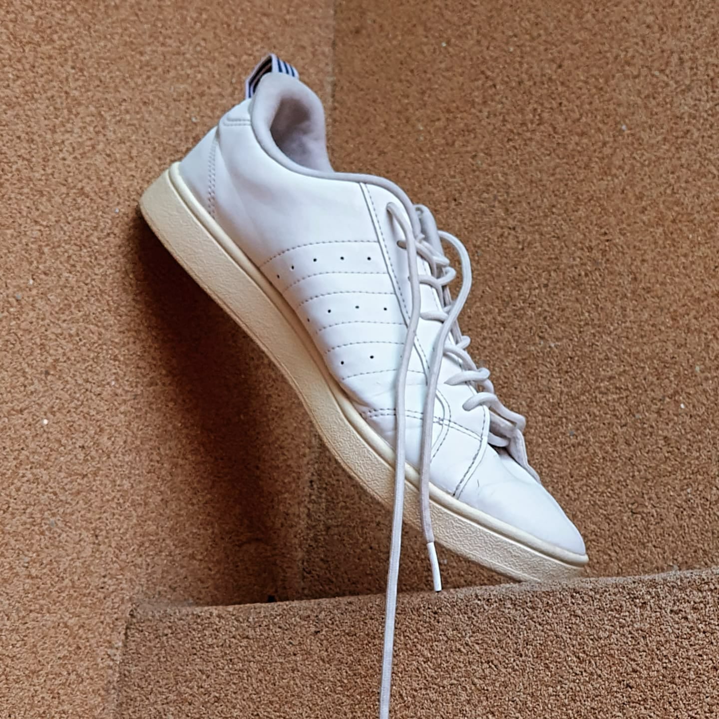 MENS ADIDAS VS ADVANTAGE WHITE & BLACK