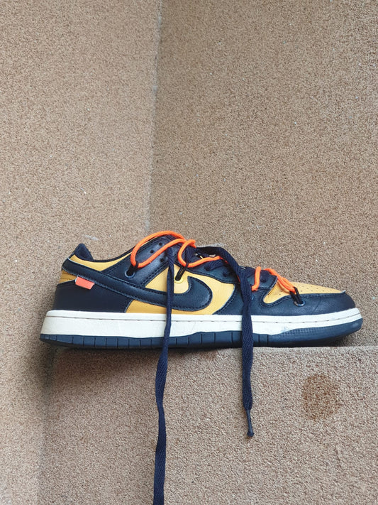 NIKE DUNK LOW X OFF WHITE UNIVERSITY GOLD