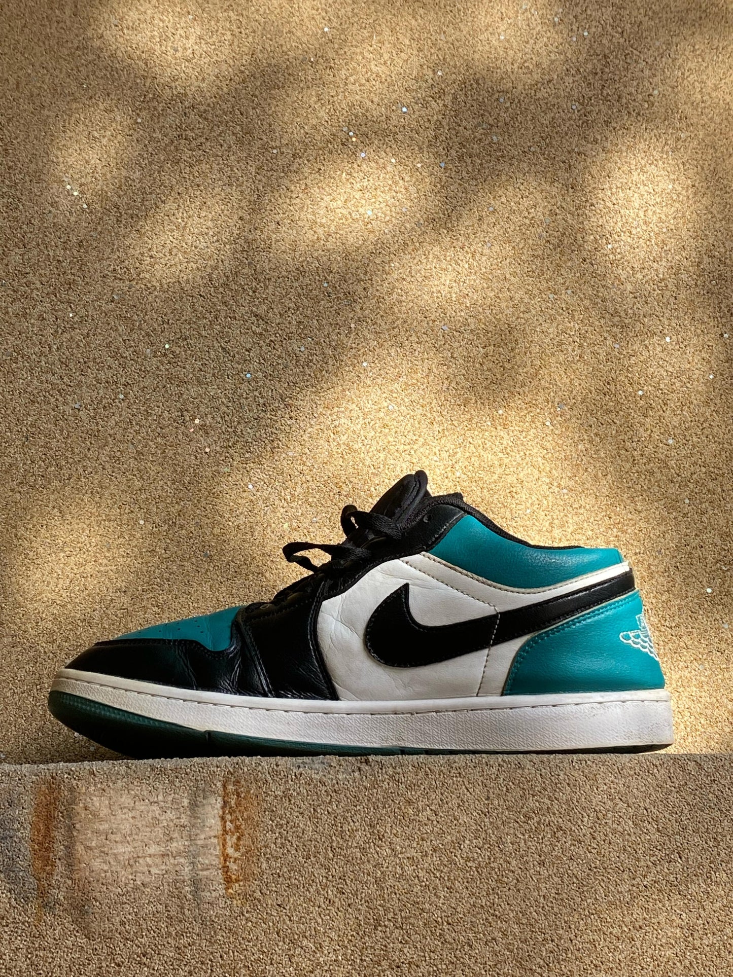 Nike Air Jordan 1 Low White Black Mystic Green