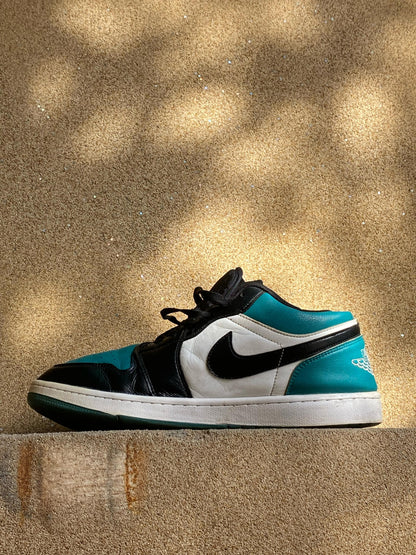 Nike Air Jordan 1 Low White Black Mystic Green