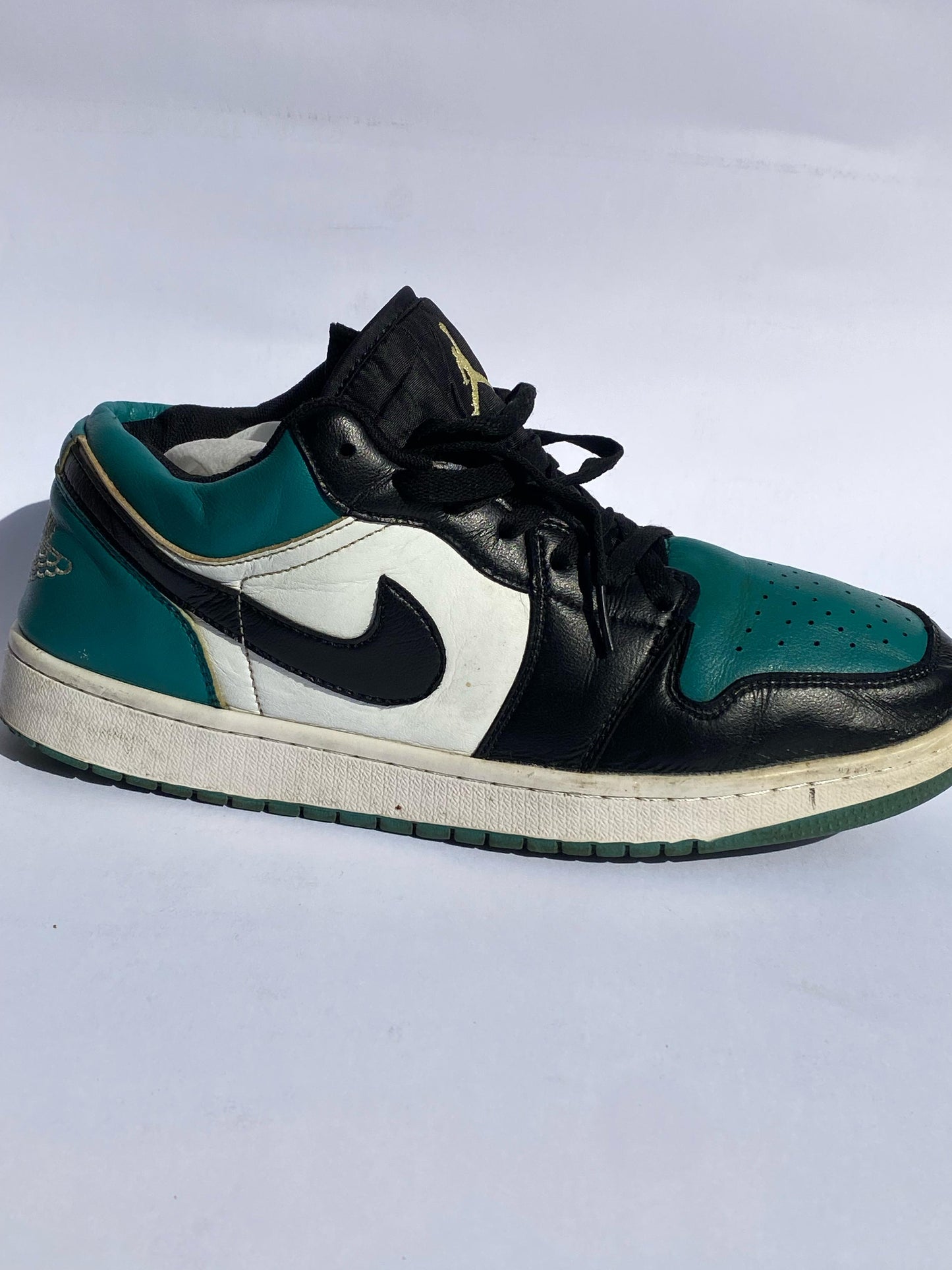Nike Air Jordan 1 Low White Black Mystic Green
