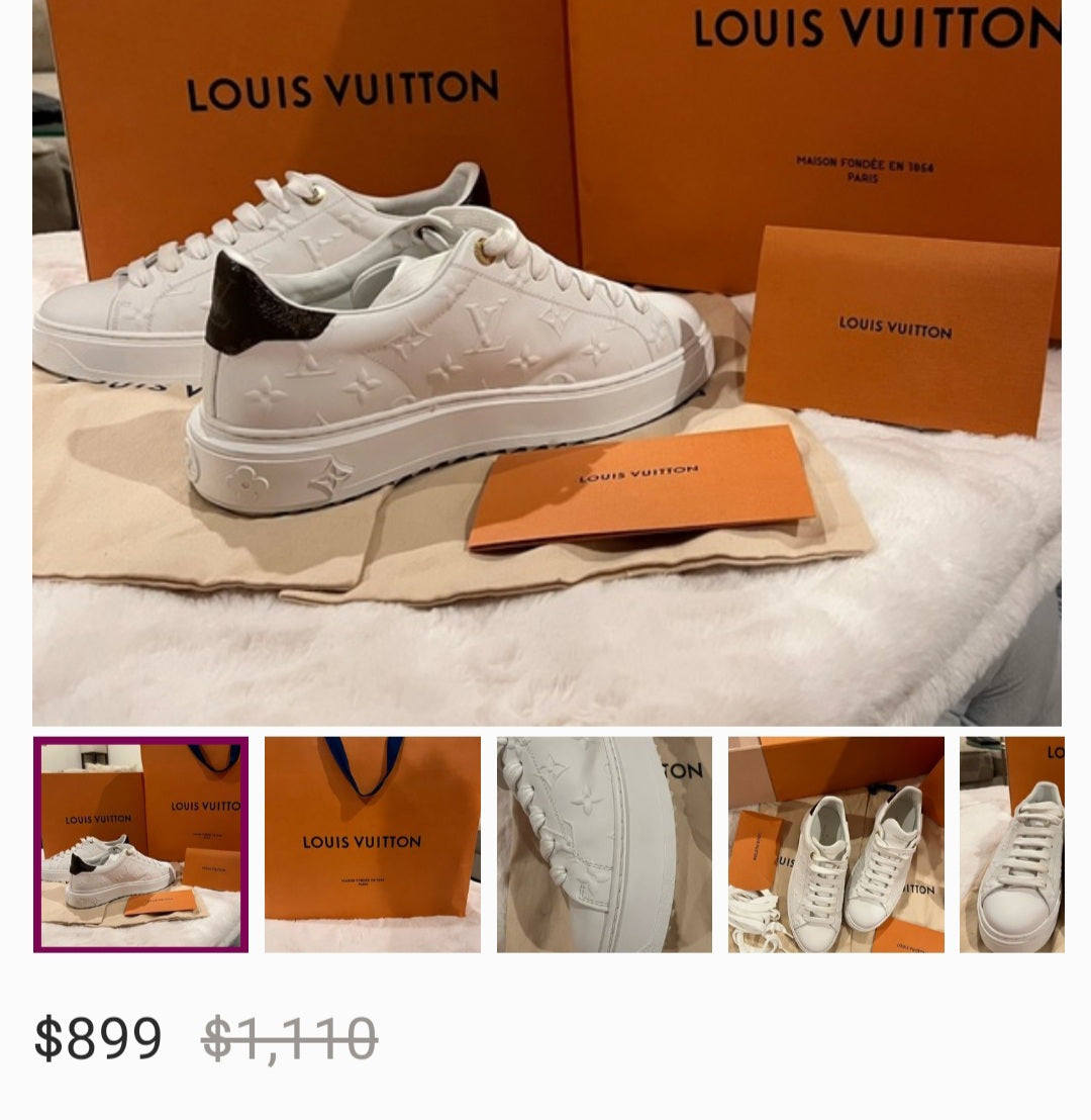 ( PREMIUM) LOUIS VUITTON TIME OUT SNEAKER 👑