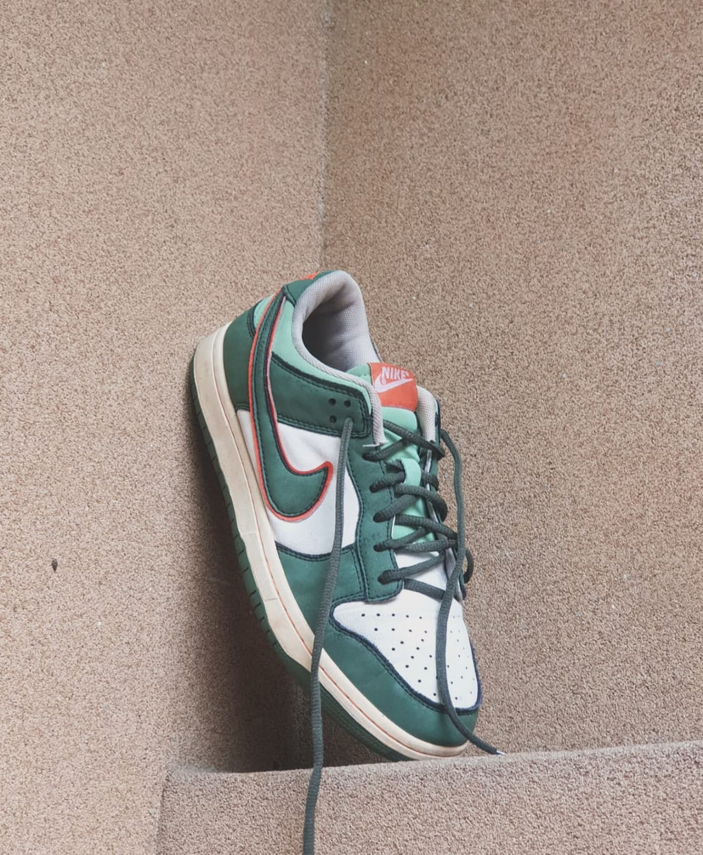 NIKE SB DUNK LOW PRO GREEN WHITE ORANGE 🌿