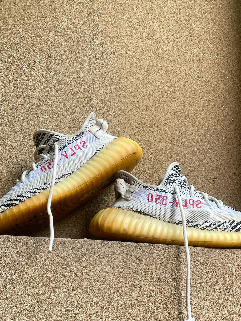 ADIDAS 350 BOOST LOW ZEBRA