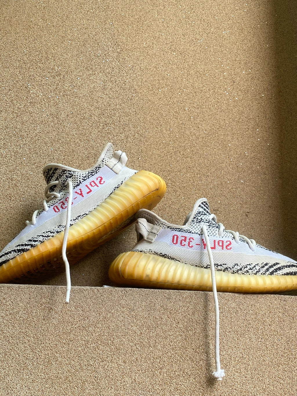 ADIDAS 350 BOOST LOW ZEBRA