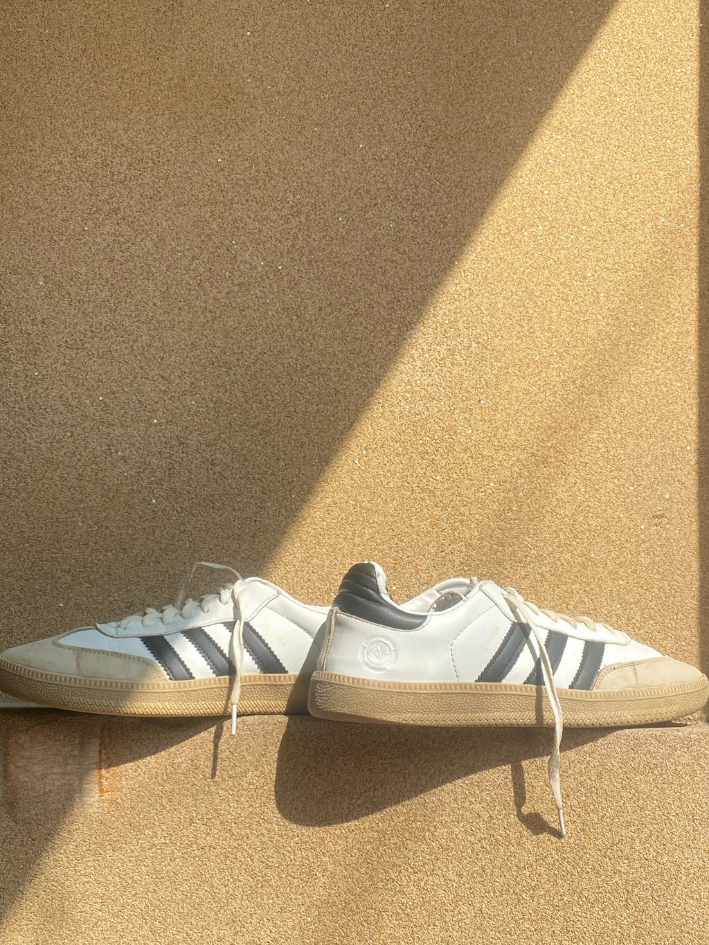 ADIDAS SAMBA XLG WHITE BLACK GUM LEATHER
