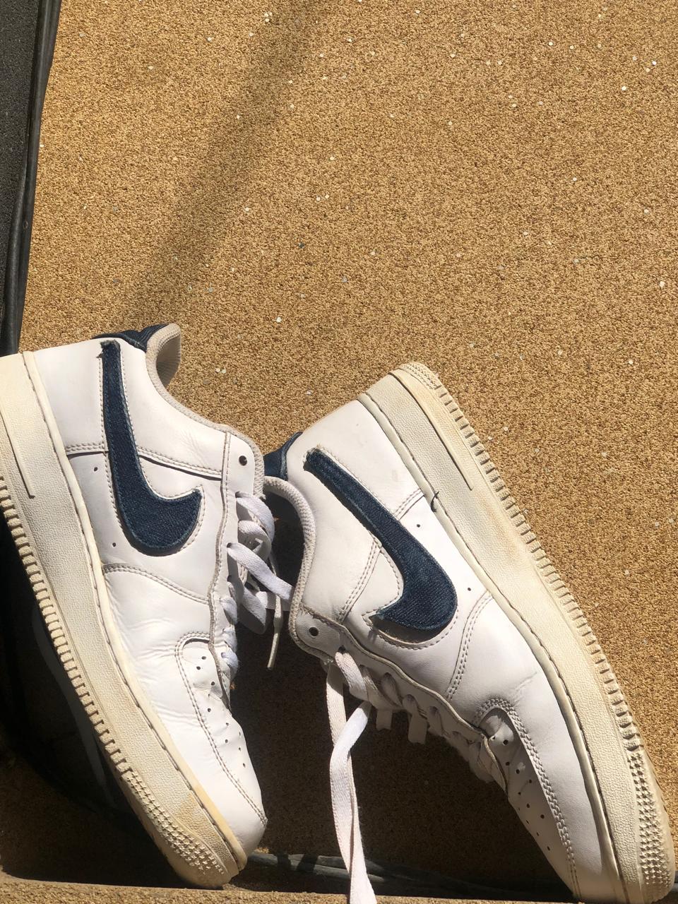 NIKE AF1 MIDNIGHT NAVY REMOVABLE CHIP ADDITION 🌿