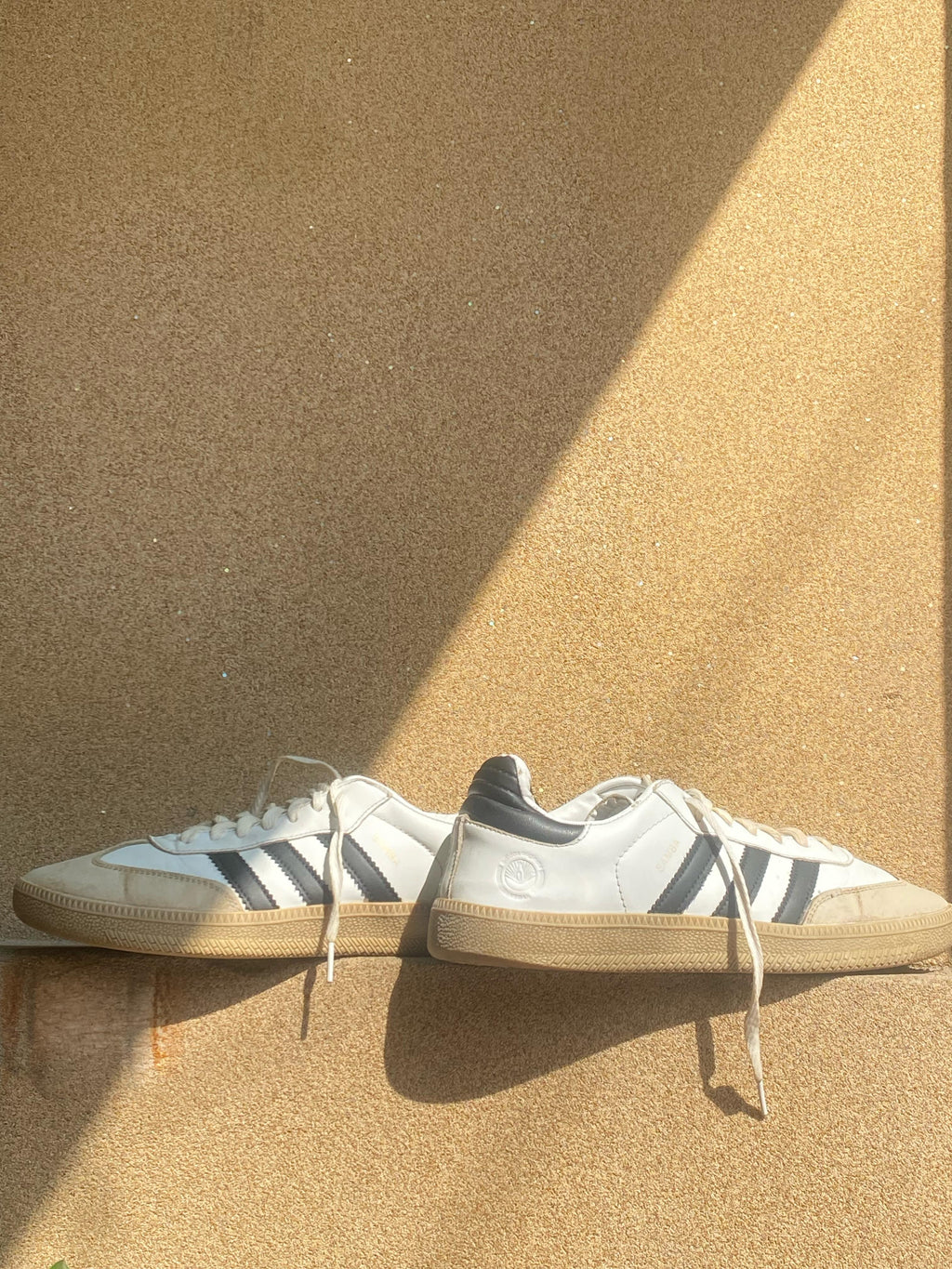 ADIDAS SAMBA XLG WHITE BLACK GUM LEATHER